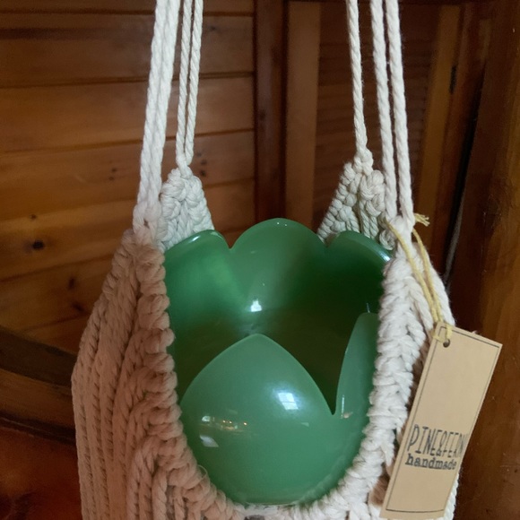 Cotton Macrame Plant 🪴 Hanger - Picture 7 of 11